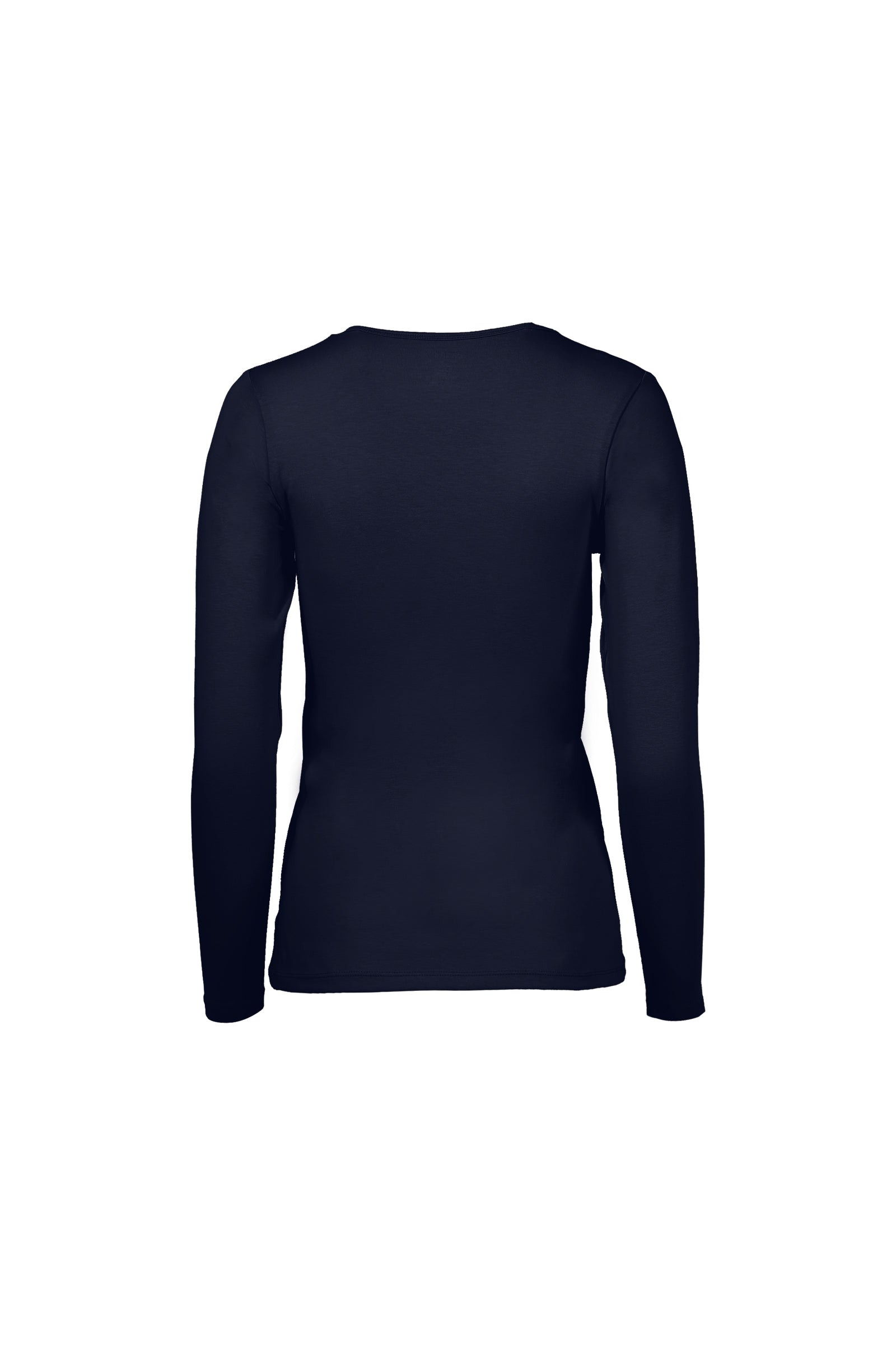 كارينا بلوزه بيضاء قطن سادة بياقة مستديرة