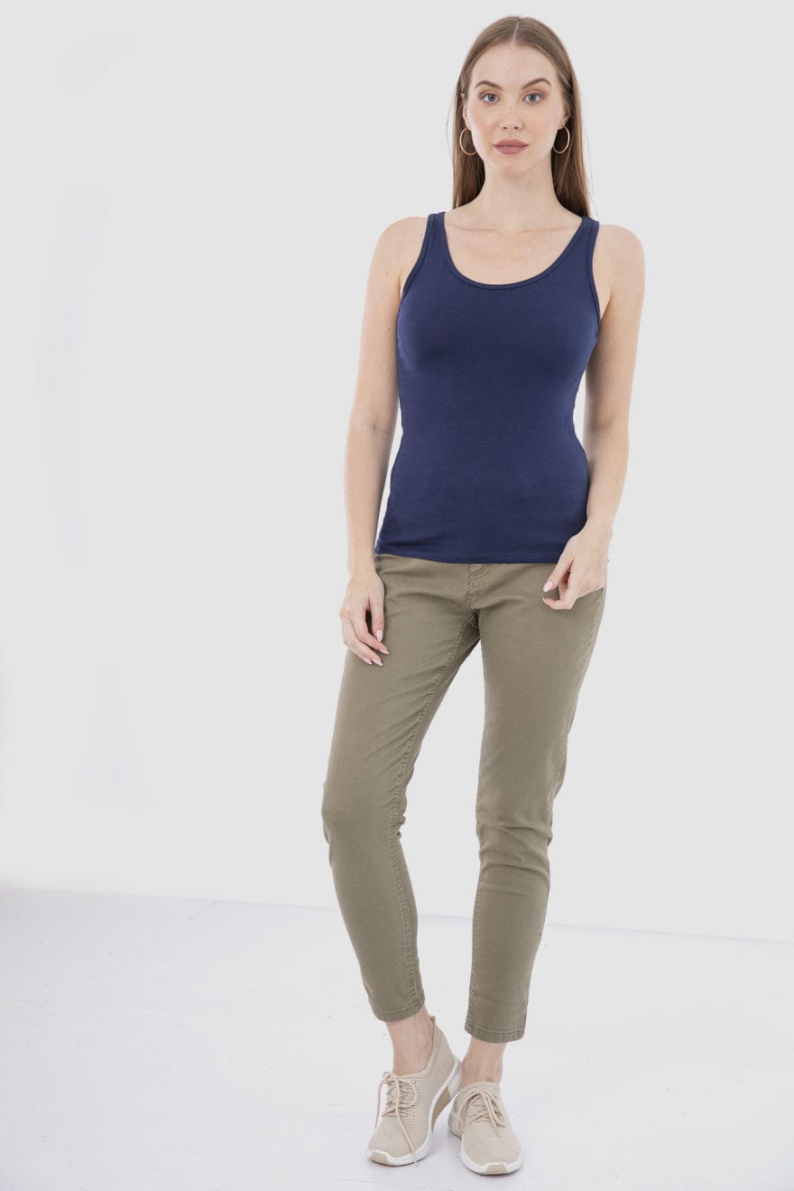 كارينا تانك توب حريمي قطن سادة