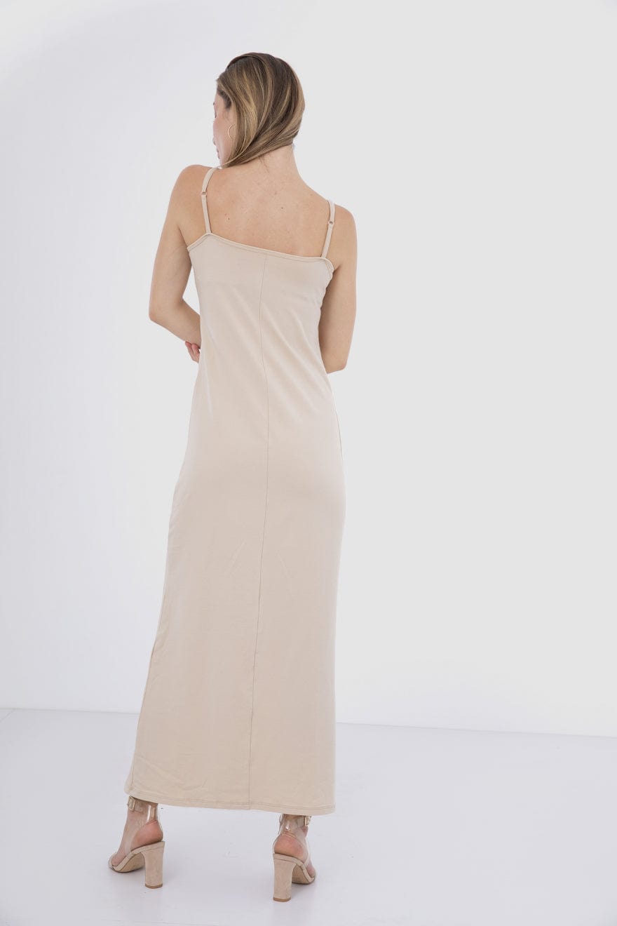 كارينا فستان قطن ساده نسائي بحمالات