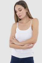 كارينا بلوزة بدون أكمام حمالات رفيعة من الفيسكوز