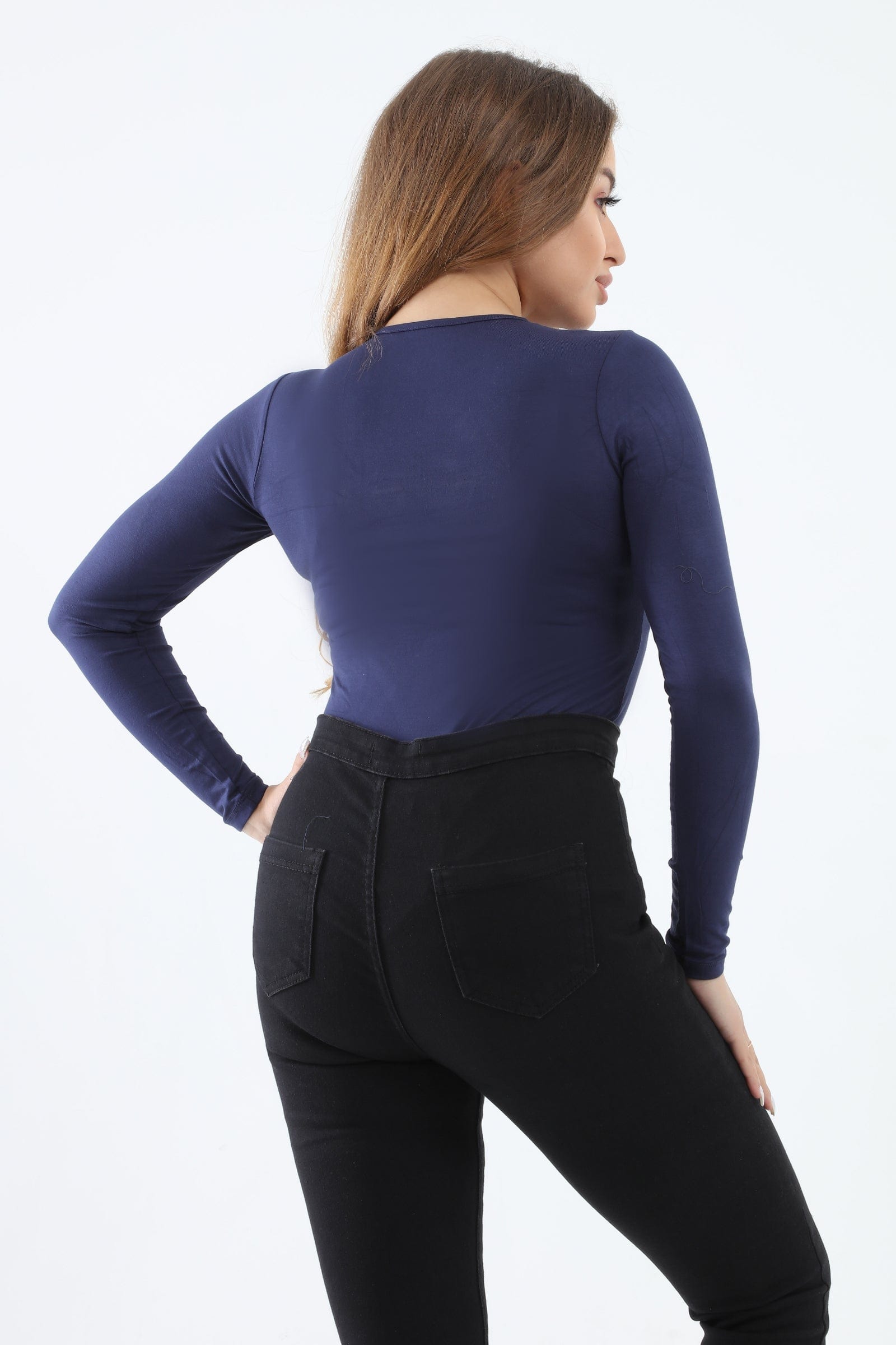 كارينا بلوزة كم طويل من الفيسكوز