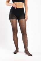 كارينا كولون نسائي منقط طويل أسود