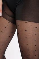 كارينا كولون نسائي منقط طويل أسود