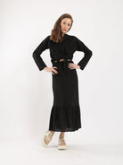 كارينا قميص برباط أمامي كم طويل نسائي