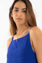 كارينا فستان سادة حمالات واسع نسائي