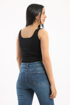 كارينا توب بيزك سادة حمالات على الرقبة