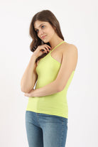 كارينا توب سادة بحاملات على الرقبة نسائي