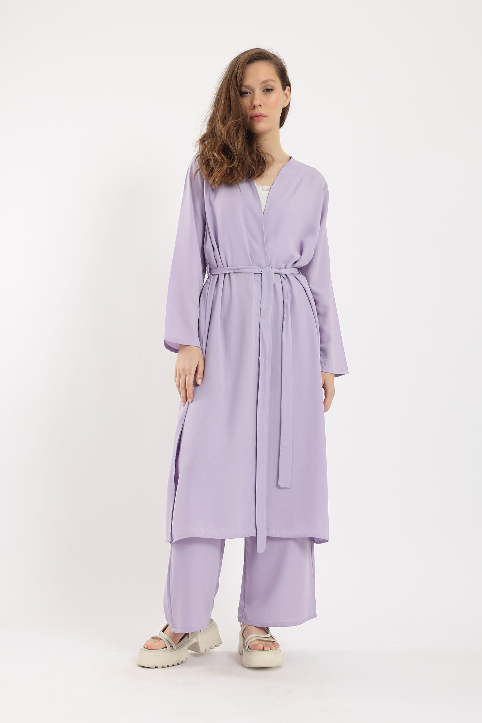 كارينا بنطلون وايد ليج سادة بخصر مطاطي