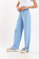 كارينا سروال ناعم سادة واسع نسائي