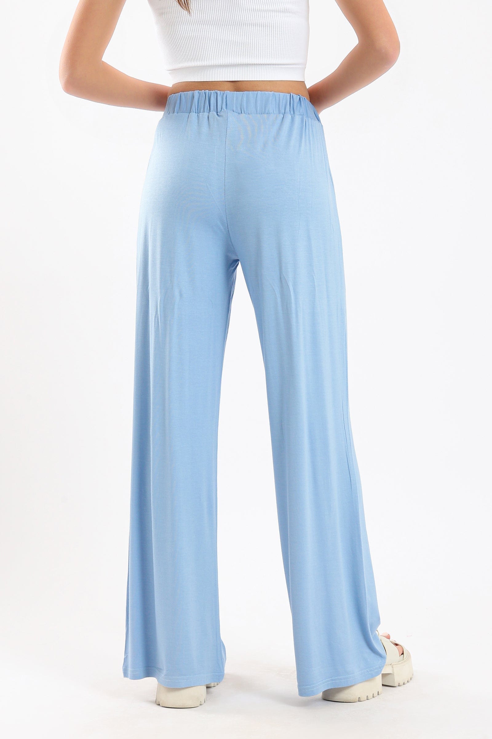 كارينا سروال ناعم سادة واسع نسائي