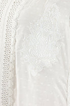 كارينا فستان شبك مطرز كم طويل نسائي