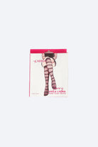 كارينا جوارب نسائي فوق الركبة شفافة أسود