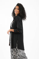 كارينا قميص سادة بأزرار أمامية كم طويل نسائي