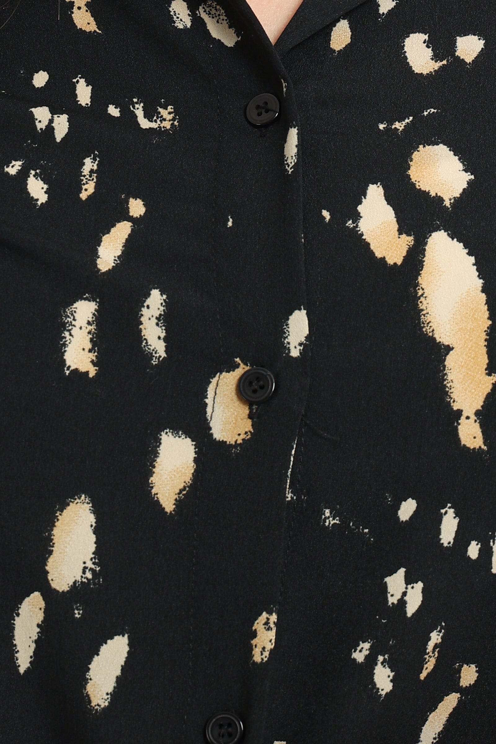 كارينا قميص مطبوع منقوش كم طويل نسائي ملون