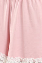 كارينا طقم بيجامة بلوزة وشورت بحافة دانتيل