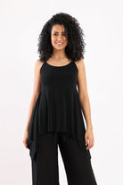 كارينا بلوزة طويلة سادة غير متساوية نسائي