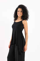 كارينا بلوزة طويلة سادة غير متساوية نسائي