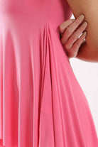 بلوزة طويلة سادة غير متساوية نسائي