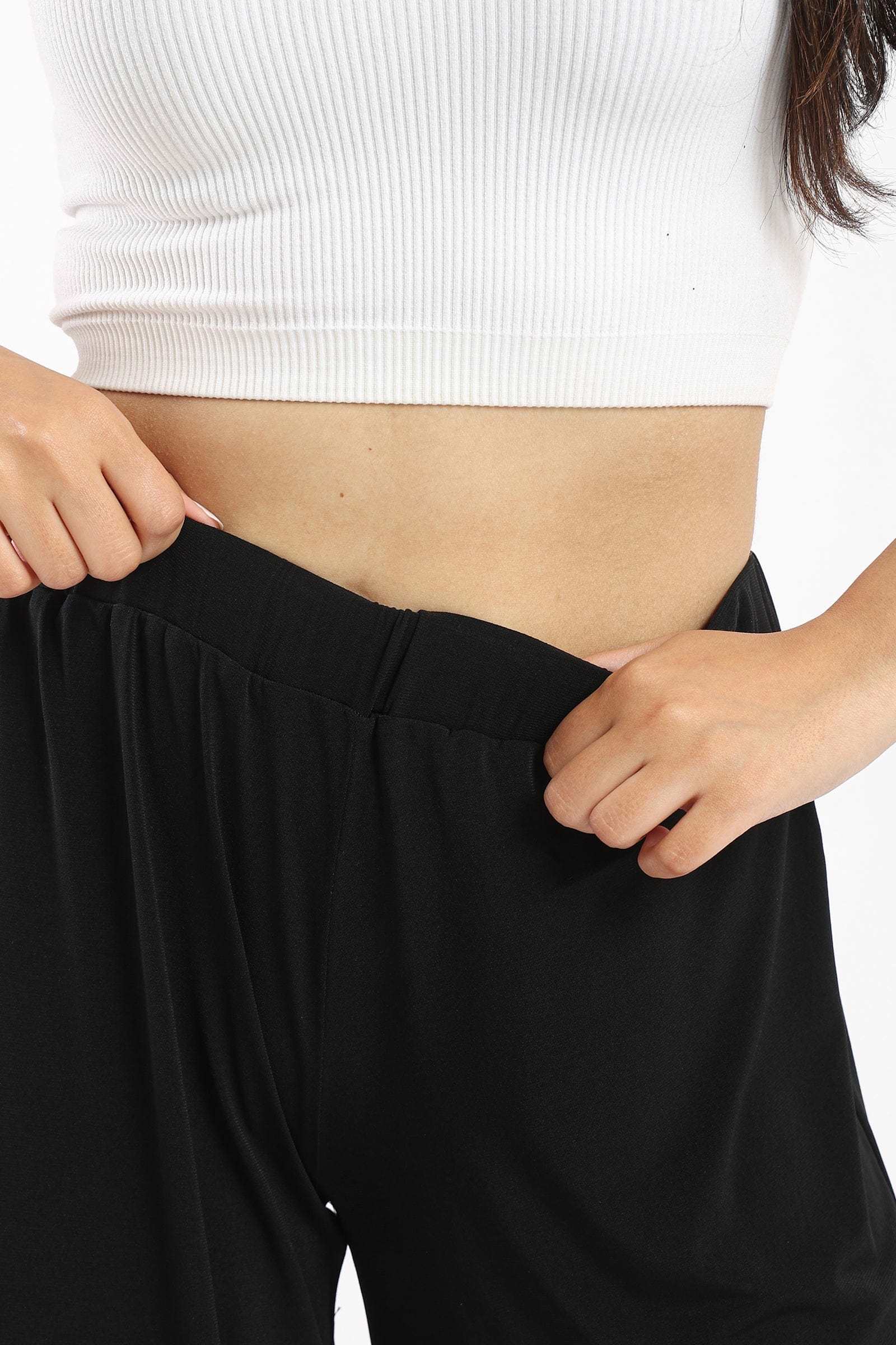 كارينا بنطلون واسع سادة كاجوال نسائي