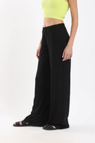 كارينا بنطلون بقصة مستقيمة واسعة خصر مرتفع نسائي