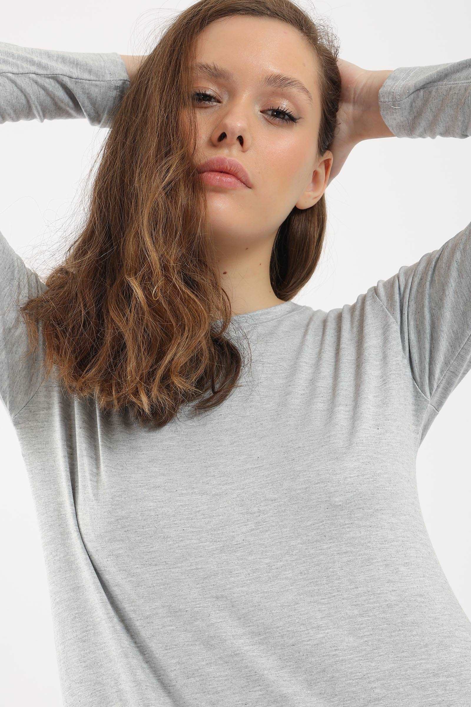 كارينا فستان ماكسي كم طويل سادة نسائي