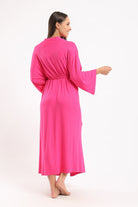 كارينا روب طويل سادة برباط كم طويل نسائي