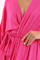 كارينا روب طويل سادة برباط كم طويل نسائي