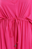 كارينا فستان نوم نسائي فضفاض مزموم من الصدر