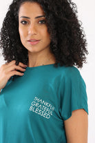 كارينا طقم بيجامة تيشيرت نص كم وبنطلون