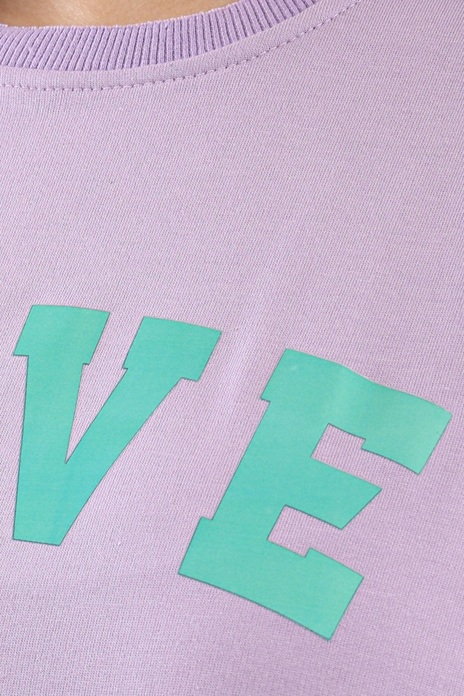 كارينا بلوزة نسائي كم 3/4 مطبوع عليها "Love"