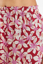 كارينا بنطال بيجامة بطبعة فيسكوز مشجرة ملون