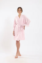 كارينا روب سادة قصير مع حزام الخصر