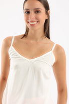 كارينا بلوزة بيجامة بدون أكمام بحمالات