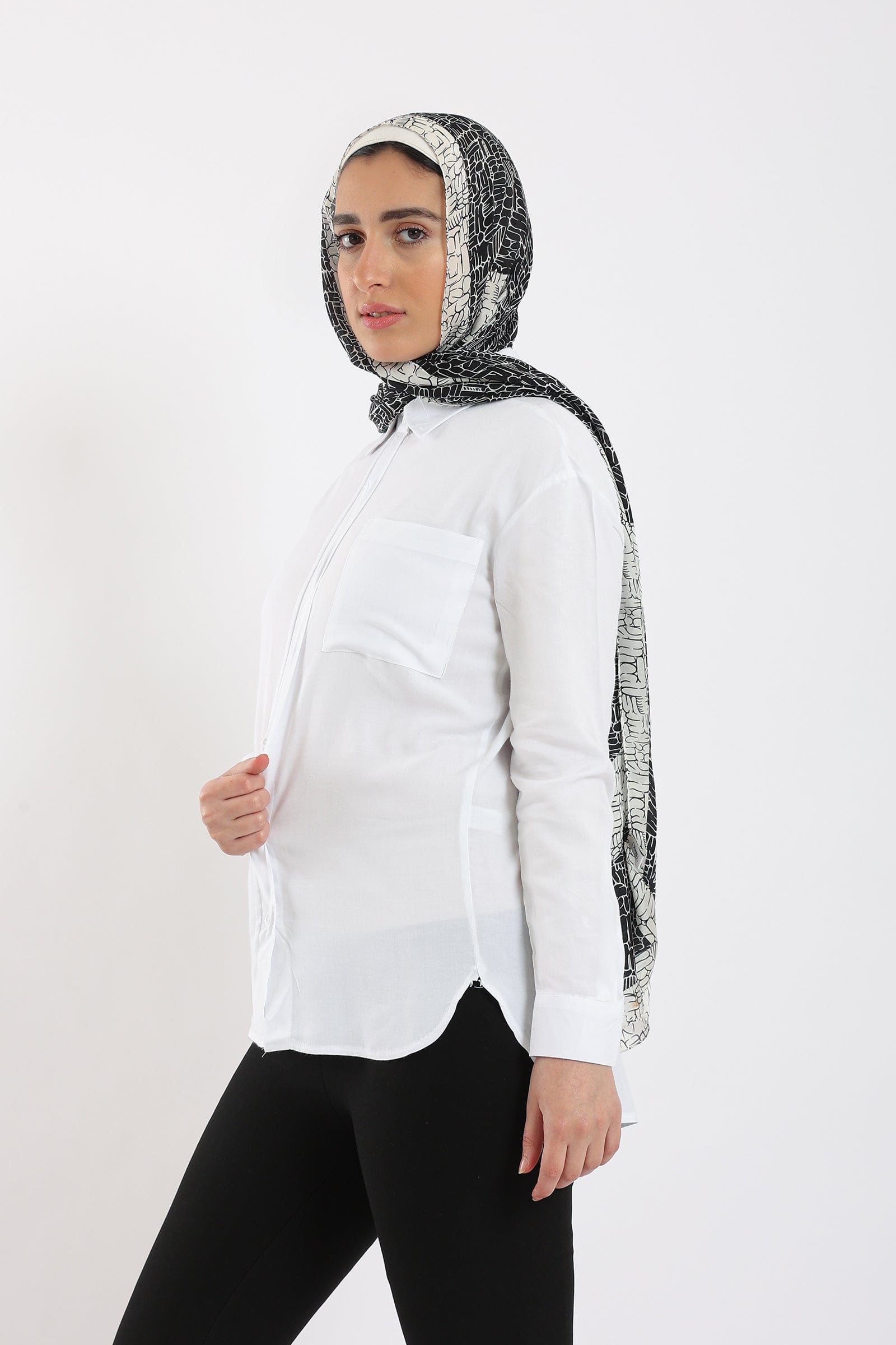 كارينا قميص كاجوال نسائي بأزرار بجيب على الصدر