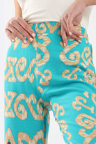 كارينا بنطلون طويل نسائي مطبوع ملون