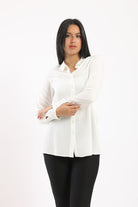 كارينا قميص بأكمام طويلة سادة نسائي