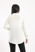 كارينا قميص بأكمام طويلة سادة نسائي