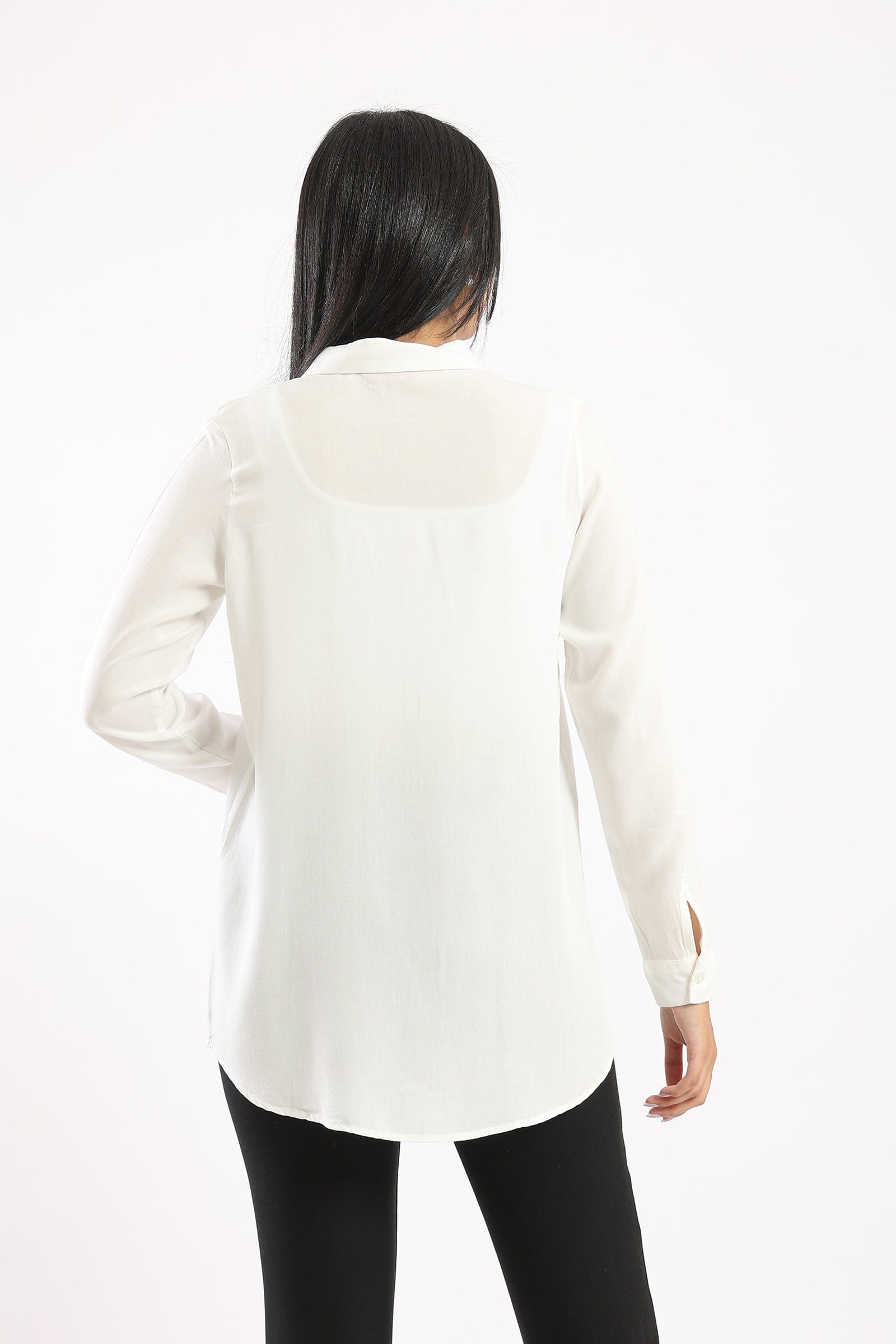 كارينا قميص بأكمام طويلة سادة نسائي