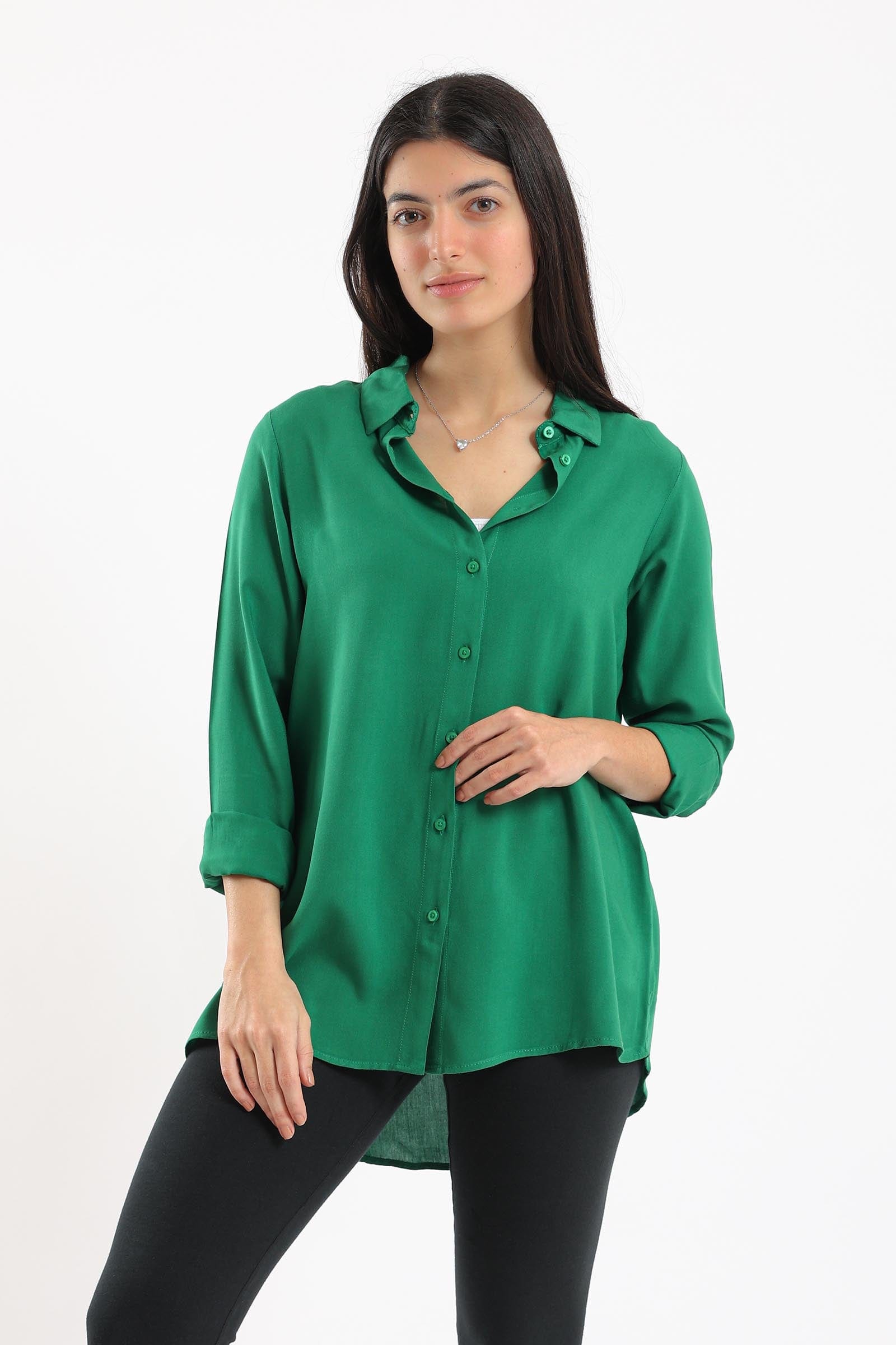 كارينا قميص بأكمام طويلة سادة نسائي