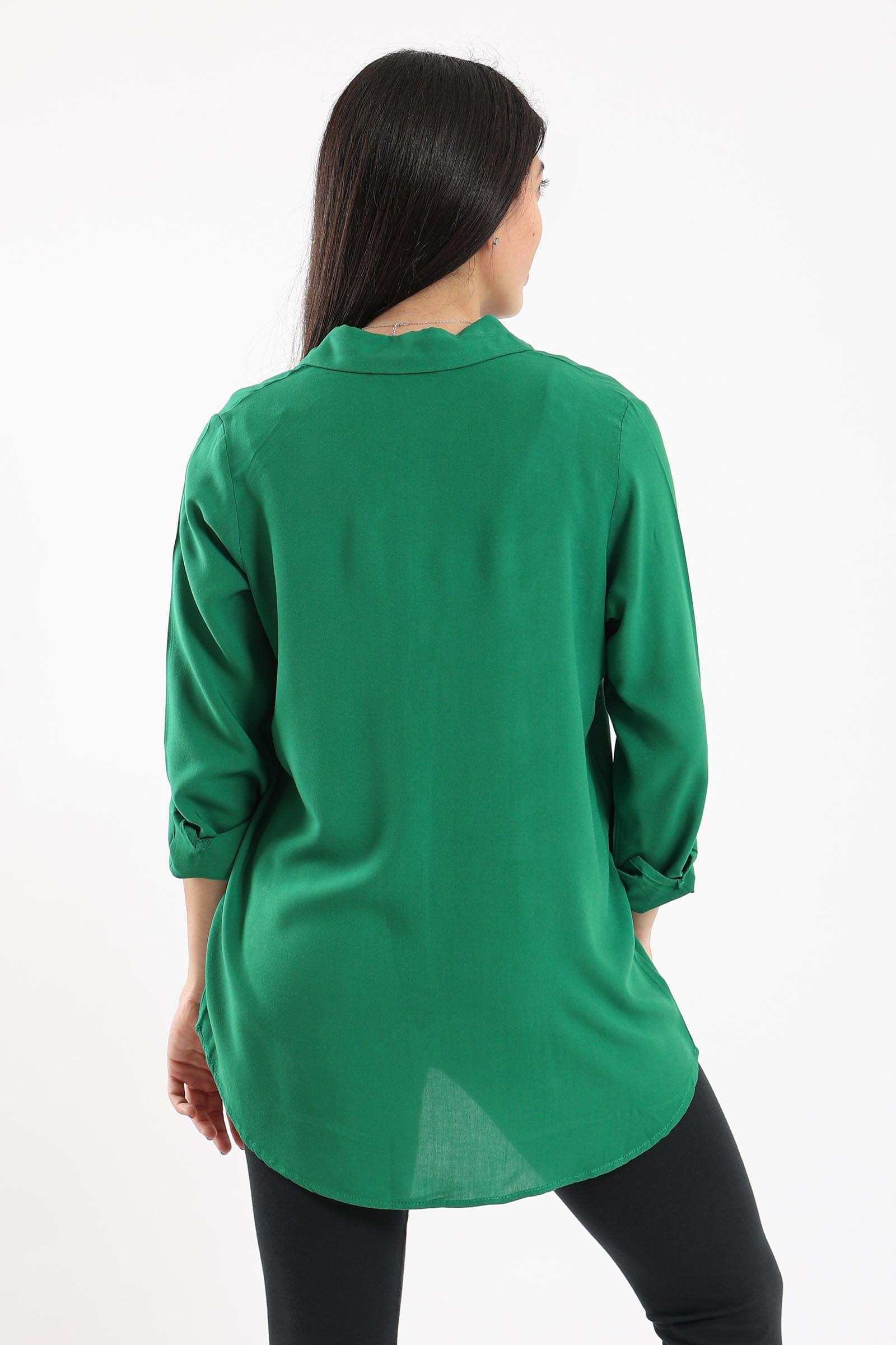 كارينا قميص بأكمام طويلة سادة نسائي