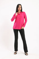 كارينا قميص بأكمام طويلة سادة نسائي