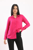 كارينا قميص بأكمام طويلة سادة نسائي