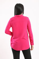 كارينا قميص بأكمام طويلة سادة نسائي