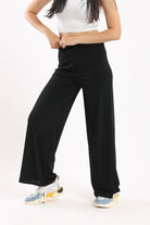 كارينا بنطال واسع سادة مريح مطاطي نسائي