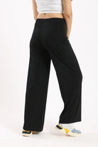 كارينا بنطال واسع سادة مريح مطاطي نسائي