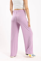 كارينا بنطال واسع سادة مريح مطاطي نسائي