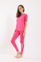 كارينا بيجامة نسائية بنطلون وتي شيرت بطبعة "Cool To Be Kind"