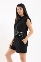 كارينا طقم بيجامة بلوزة بهودي وشورت