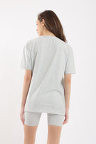 كارينا طقم بيجامة ميني ماوس شورت وتيشيرت رمادي