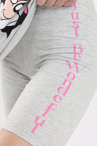 كارينا طقم بيجامة ميني ماوس شورت وتيشيرت رمادي